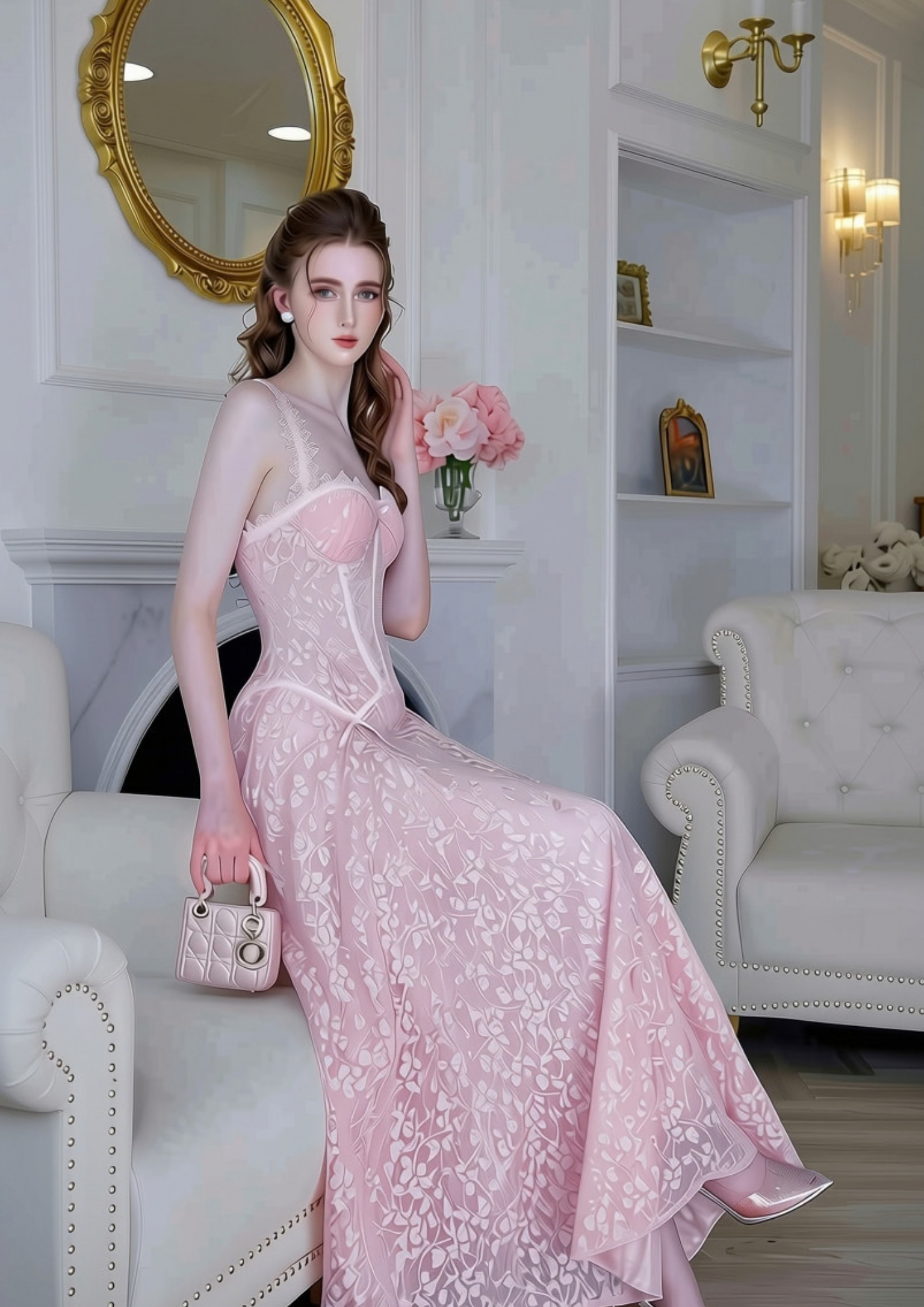 Maya dress on a model
